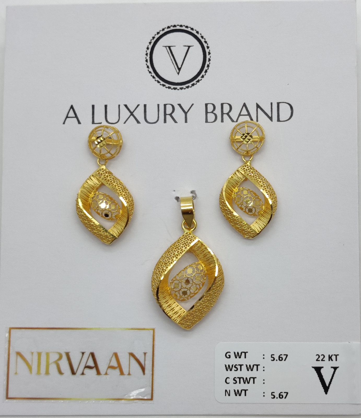 Nirvaan Bubble Pendant Set